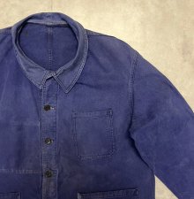他の写真2: 60'S フランス軍 "ST JAMES製" ワークジャケット カバーオール インクブルー (VINTAGE)
