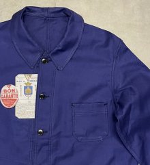 他の写真2: 60'S BLEU DE VERDUN フレンチワーク ワークジャケット カバーオール ブルー フランス製 (DEADSTOCK)