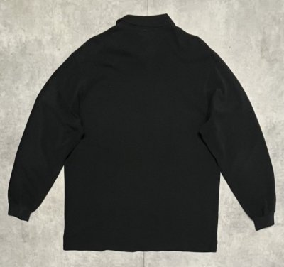 画像5: 90'S CHEMISE LACOSTE 長袖 ポロシャツ ブラック フランス製 (VINTAGE)