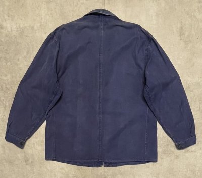 画像4: 60'S フランス軍 "ST JAMES製" ワークジャケット カバーオール インクブルー (VINTAGE)