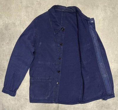 画像4: 60'S KONECO フレンチワーク カバーオール ブルー フランス製 (VINTAGE)