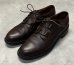 画像1: 80'S J.M.WESTON 554 旧ロゴ レザー ギリーシューズ ブラウン フランス製 (VINTAGE) (1)