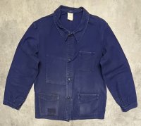 60'S SOLIDA Vポケット フレンチワーク カバーオール ブルー フランス製 (VINTAGE)