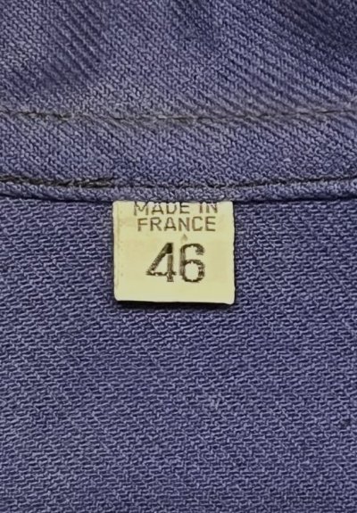 画像2: 60'S LE PIGEON VOYAGEUR フレンチワーク ワークジャケット カバーオール ブルー フランス製 (DEADSTOCK)