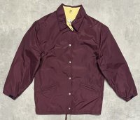 80'S LL Bean チンスト付き ナイロン コーチジャケット バーガンディ USA製 (VINTAGE)