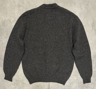 画像3: 80'S LL Bean ニット カーディガン チャコール USA製 (VINTAGE)