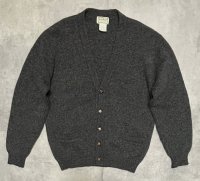 80'S LL Bean ニット カーディガン チャコール USA製 (VINTAGE)