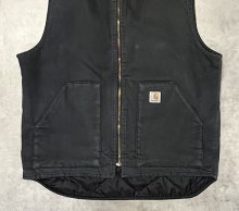 他の写真2: CARHARTT 裏地キルティング ダックベスト フェードブラック (VINTAGE)
