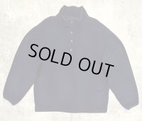 90'S LANDS' END スナップボタン プルオーバーフリースジャケット ネイビー USA製 (VINTAGE)