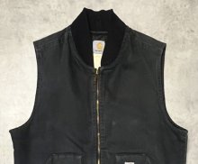 他の写真1: CARHARTT 裏地キルティング ダックベスト フェードブラック (VINTAGE)