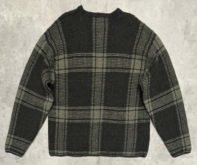 画像3: 90'S J.CREW 旧タグ クルーネック セーター チェック柄 (VINTAGE)