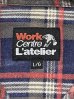 画像2: 90'S WORK CENTRE L'ATELIER プリントネル フランネルシャツ チェック柄 (VINTAGE) (2)