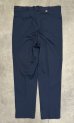 画像3: 80'S DICKIES チビタグ ツープリーツ ワークパンツ ネイビー USA製 (VINTAGE) (3)