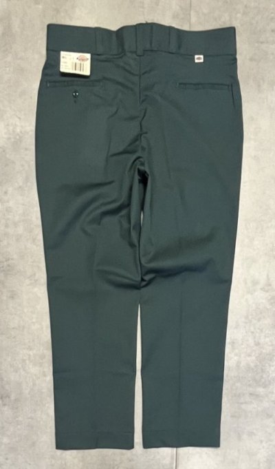 画像1: 80'S DICKIES "INDUSTRIAL WEAR" ワークパンツ ダークグリーン USA製 (DEADSTOCK)