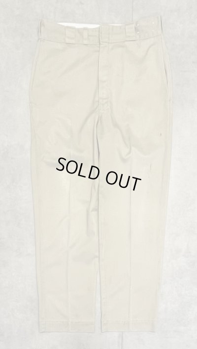 画像3: 70'S DICKIES 874 チビタグ ワークパンツ ベージュ TALONアルミジップ USA製 (VINTAGE)