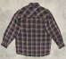 画像4: 90'S WORK CENTRE L'ATELIER プリントネル フランネルシャツ チェック柄 (VINTAGE) (4)