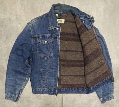 画像5: 70'S MONTGOMERY WARD 101 裏地ブランケット デニムジャケット インディゴ (VINTAGE)