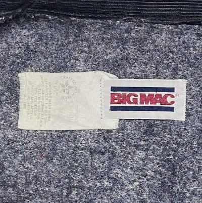 画像2: 80'S BIG MAC 裏地ブランケット デニム カバーオール インディゴ USA製 (VINTAGE)