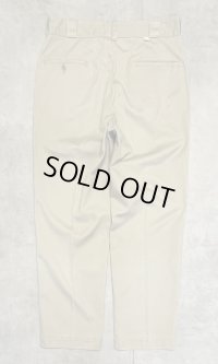 70'S DICKIES 874 チビタグ ワークパンツ ベージュ TALONアルミジップ USA製 (VINTAGE)