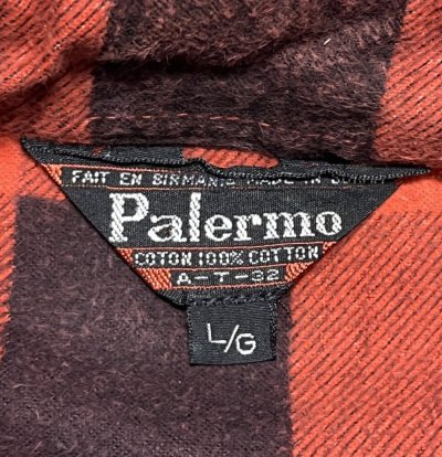 画像2: 80'S PALERMO プリントネル フランネルシャツ チェック柄 (VINTAGE)