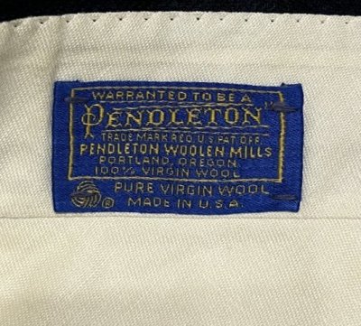 画像2: 70'S PENDLETON ウールパンツ TALONジップ ブラックウォッチ USA製 (VINTAGE)