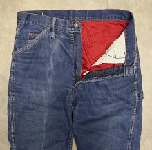 他の写真1: 70'S UNKNOWN ストアブランド 裏地キルティング デニム ペインターパンツ SCOVILLジップ インディゴ (VINTAGE)