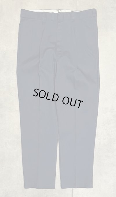 画像1: 80'S DICKIES チビタグ ツープリーツ ワークパンツ ネイビー USA製 (VINTAGE)
