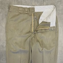 他の写真1: 70'S DICKIES 874 チビタグ ワークパンツ ベージュ TALONアルミジップ USA製 (VINTAGE)