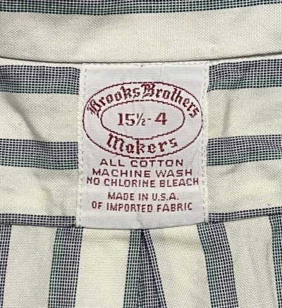 画像2: 80'S BROOKS BROTHERS "MAKERS" 6ボタン オックスフォード BDシャツ ストライプ USA製 (VINTAGE)