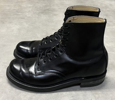 画像2: カナダ軍 レースアップ レザー ミリタリーブーツ ブラック カナダ製 (USED)