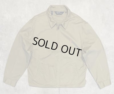 画像1: 90'S RALPH LAUREN 三角タグ チンスト付き ドリズラージャケット タン (VINTAGE)