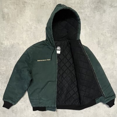 画像3: 90'S POLAR KING BY KEY 裏地キルティング ダックジャケット ダークグリーン USA製 (VINTAGE)