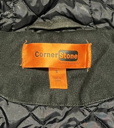 画像2: 00'S CORNER STONE BY PORT AUTHORITY 裏地キルティング ダックジャケット ブラック (VINTAGE)