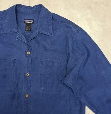 他の写真2: 90'S PATAGONIA リネン/コットン オープンカラーシャツシャツ インディゴ (VINTAGE)