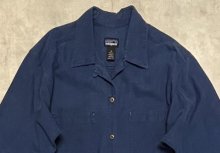 他の写真1: 90'S PATAGONIA リネン/コットン オープンカラーシャツシャツ インディゴ (VINTAGE)