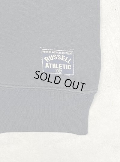画像4: 90'S RUSSELL ATHLETIC 前Vガゼット タートルネック スウェットシャツ ブラック USA製 (VINTAGE)