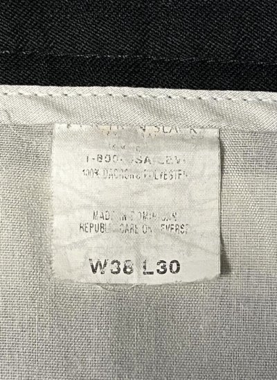 画像3: 00'S LEVIS "ACTION SLACKS" スラックス ブラック W36L30 (VINTAGE)