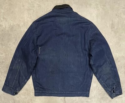画像4: 70'S SEARS 裏地ブランケット デニム ジャケット インディゴ (VINTAGE)