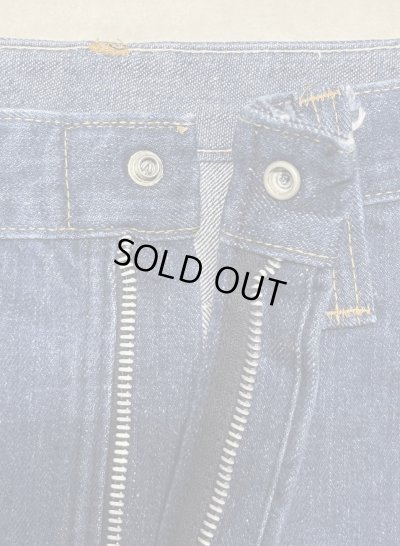 画像4: 70'S DICKIES 黒タグ フロントスナップボタン デニム TALONアルミジップ インディゴ USA製 (VINTAGE)