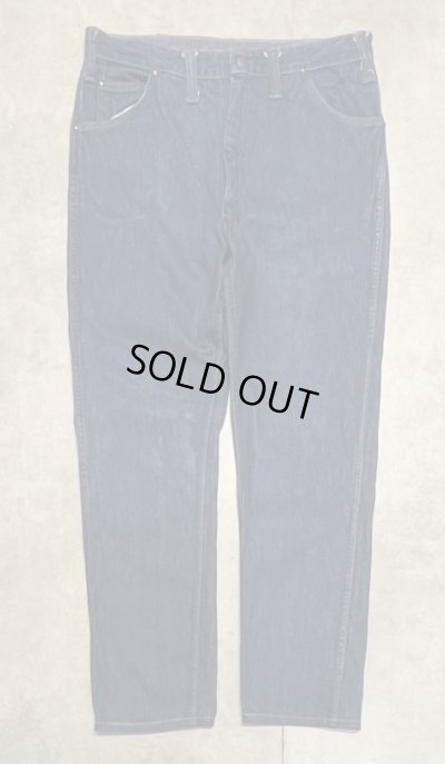 画像1: 70'S DICKIES 黒タグ フロントスナップボタン デニム TALONアルミジップ インディゴ USA製 (VINTAGE)