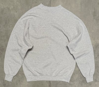 画像4: 80'S M.J.SOFFE 前Vガゼット付き 4段プリント スウェットシャツ ヘザーグレー USA製 (VINTAGE)