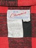画像2: 80'S CHAMPION 猫目ボタン ヘビーフランネル ワークシャツ チェック柄 (VINTAGE) (2)