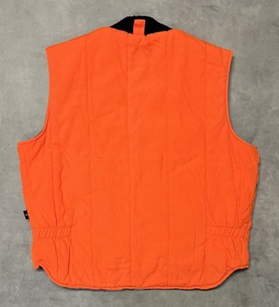 画像5: 80'S 10X 中綿入り リバーシブル ベスト カモ/オレンジ (VINTAGE)
