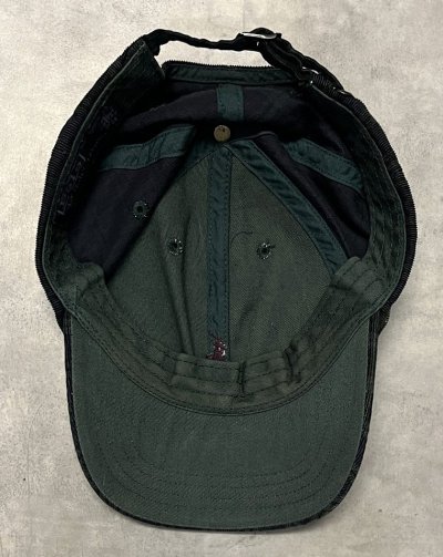 画像5: 90'S RALPH LAUREN ロゴ刺繍 コーデュロイ ベースボールキャップ チェック柄 (VINTAGE)