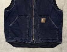 他の写真2: CARHARTT 裏地キルティング ダックベスト ネイビー (VINTAGE)