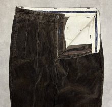 他の写真1: 90'S RALPH LAUREN "ANDREW PANT" ツープリーツ 太畝 コーデュロイパンツ ダークブラウン (VINTAGE)