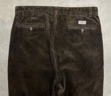 他の写真3: 90'S RALPH LAUREN "ANDREW PANT" ツープリーツ 太畝 コーデュロイパンツ ダークブラウン (VINTAGE)