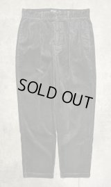 90'S RALPH LAUREN "ANDREW PANT" ツープリーツ 太畝 コーデュロイパンツ チャコール (VINTAGE)