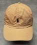 画像2: 90'S RALPH LAUREN ロゴ刺繍 ベースボールキャップ オレンジ USA製 (VINTAGE) (2)