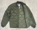 画像4: 90'S アメリカ軍 USAF "CWU-9/P" キルティング ライナージャケット セージグリーン (MINT CONDITION)  (4)